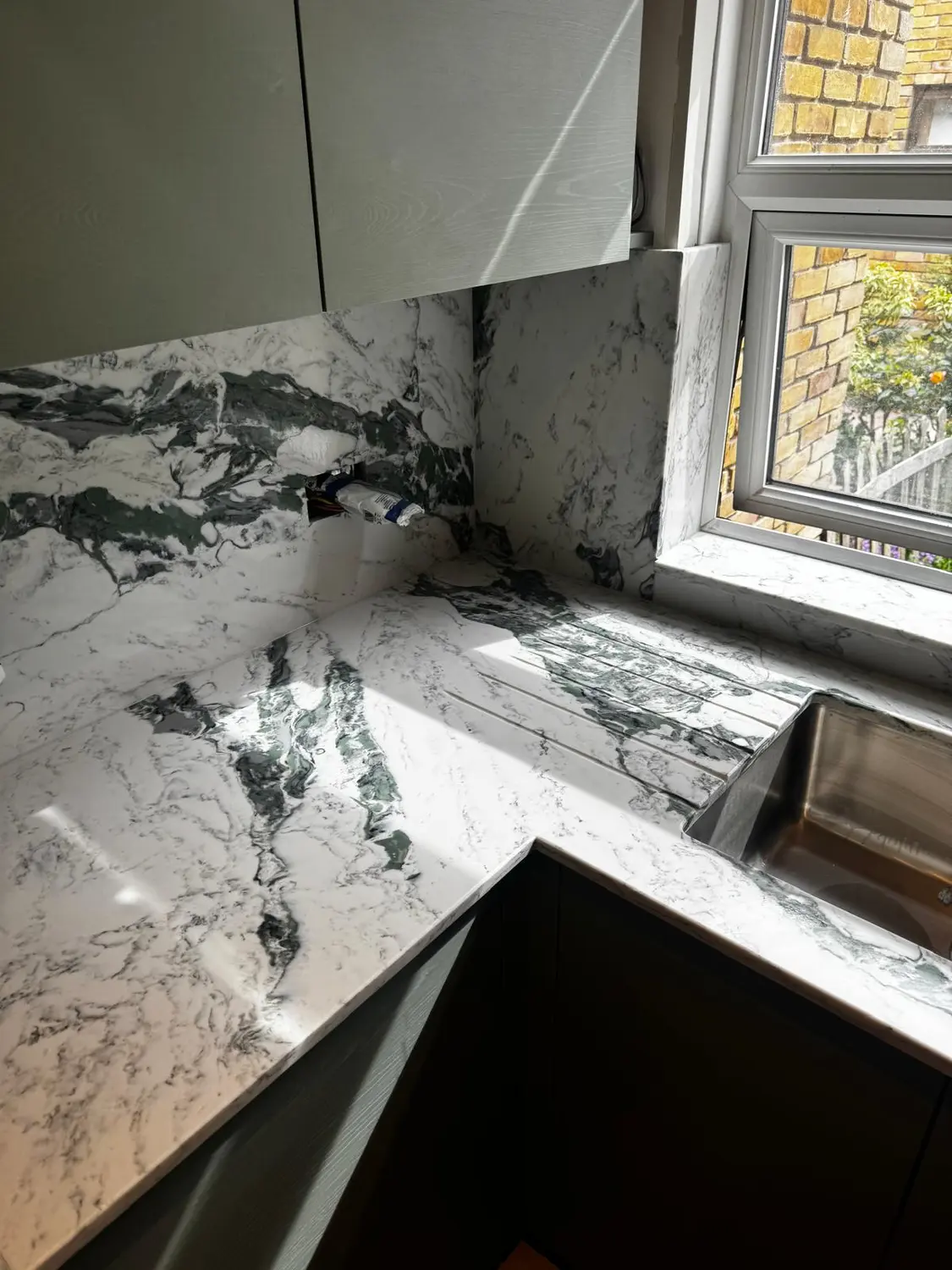 Recent marble and stone installation project by A&M Marble & Stone