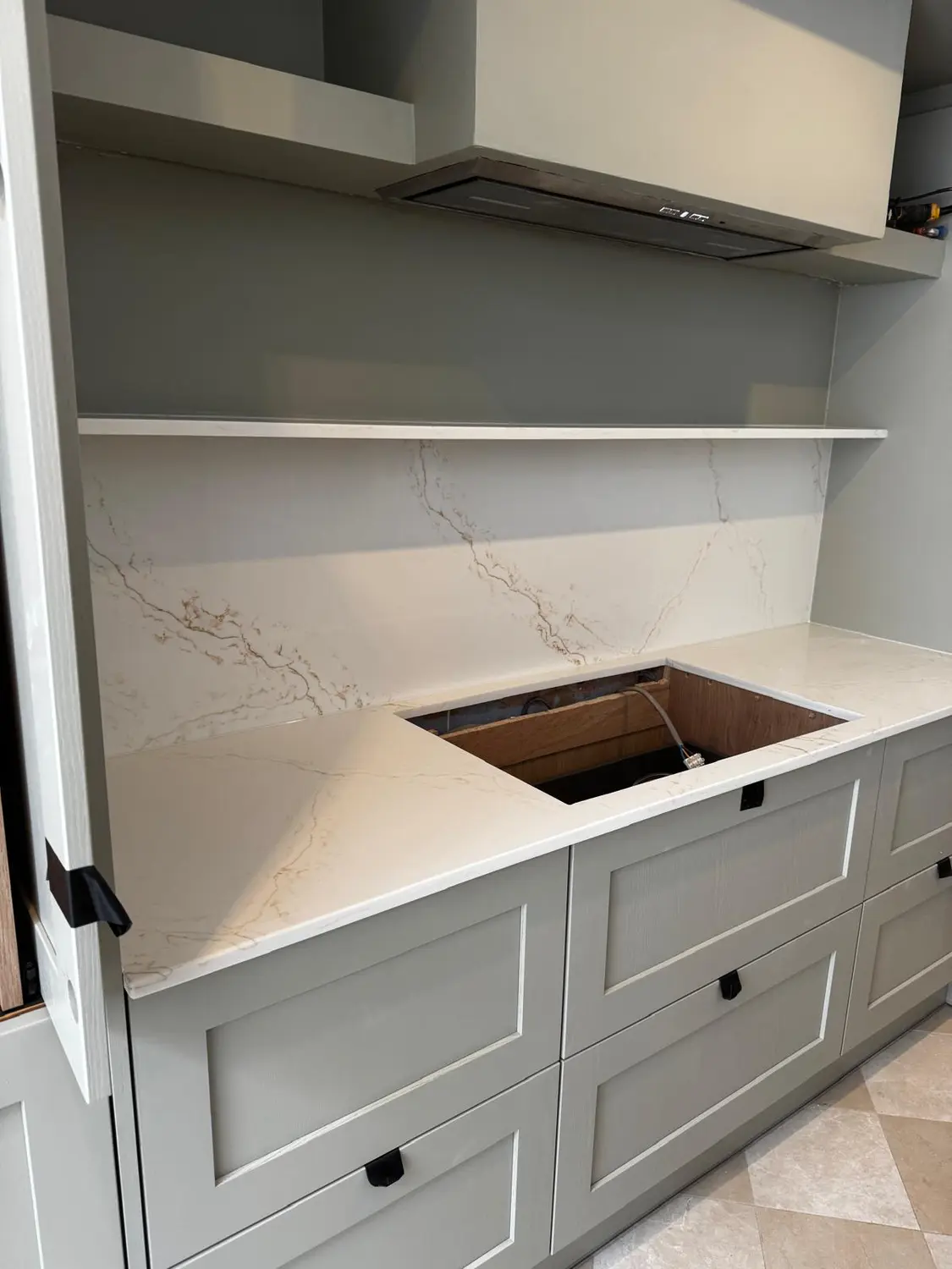 Recent marble and stone installation project by A&M Marble & Stone