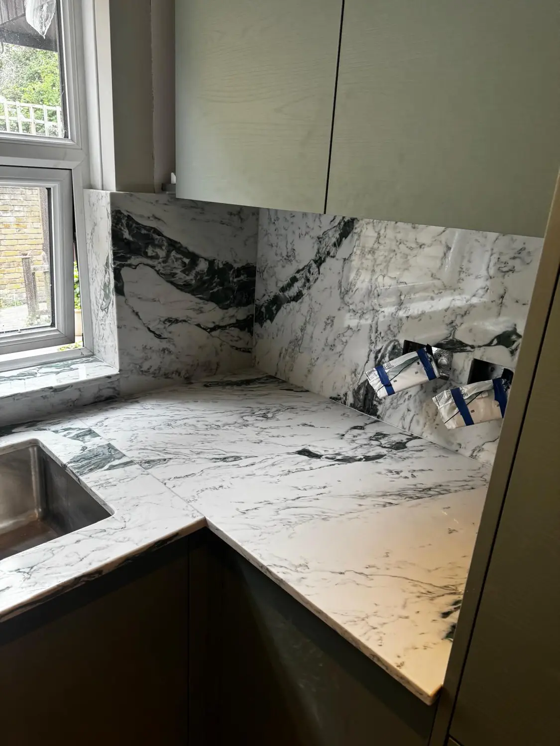 Recent marble and stone installation project by A&M Marble & Stone