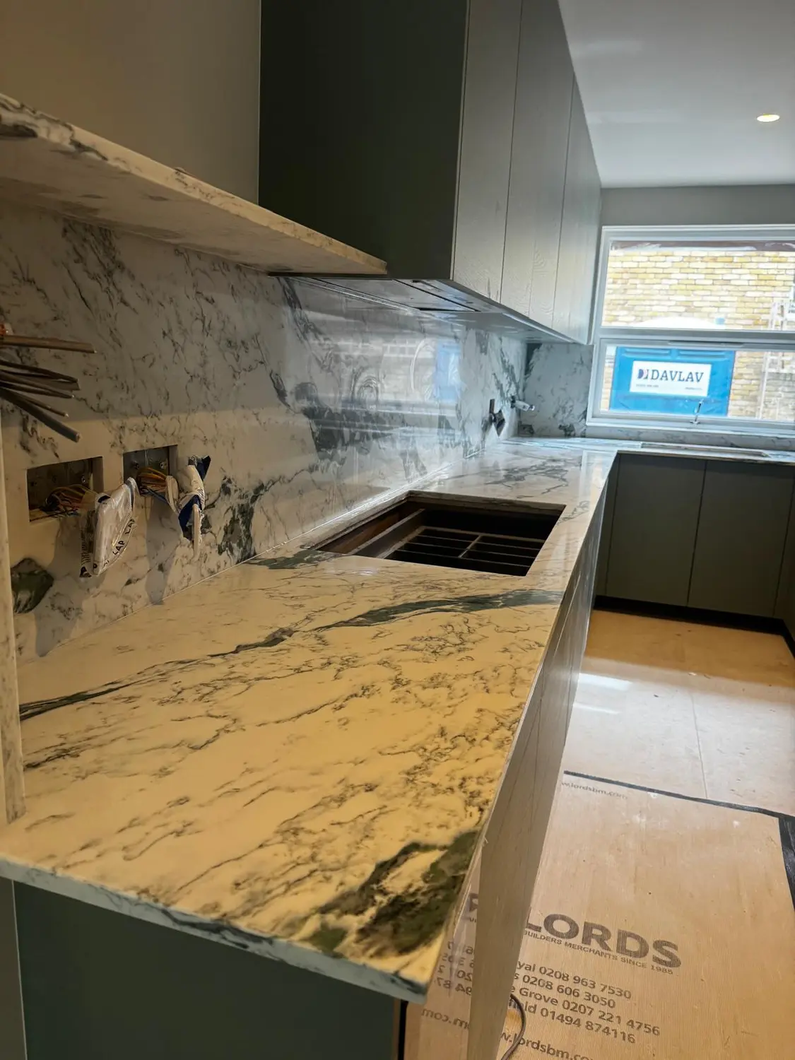 Recent marble and stone installation project by A&M Marble & Stone
