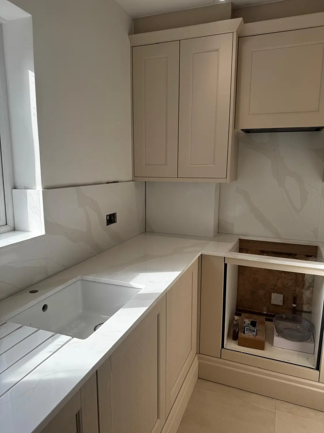 Recent marble and stone installation project by A&M Marble & Stone
