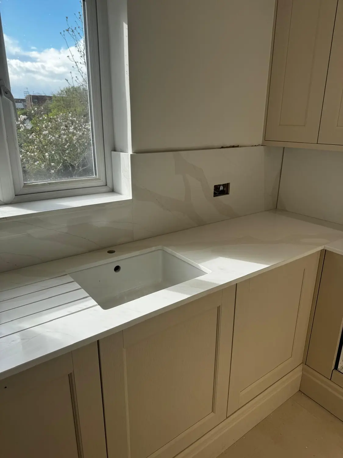 Recent marble and stone installation project by A&M Marble & Stone