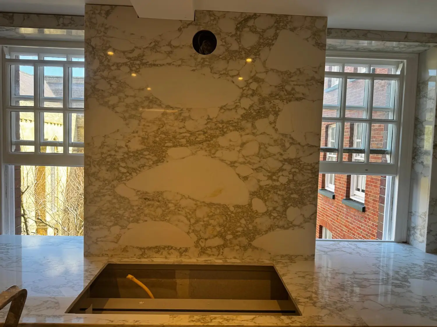 Recent marble and stone installation project by A&M Marble & Stone